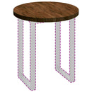 vidaXL Asztallap Világosbarna Ø 70 x 4 cm Masszív tölgyfa