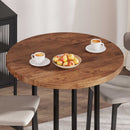 vidaXL Asztallap Világos Barna Ø 90 x 4 cm Tömör Tölgyfa