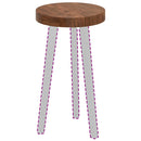 vidaXL Asztallap sötétbarna Ø 30 x 4 cm Masszív tölgyfa