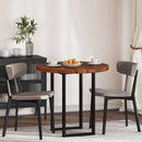 vidaXL Asztallap sötétbarna Ø 80 x 4 cm Masszív tölgyfa