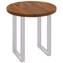 vidaXL Asztallap sötétbarna Ø 80 x 4 cm Masszív tölgyfa