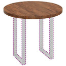 vidaXL Asztallap sötétbarna Ø 90 x 4 cm Masszív tölgyfa