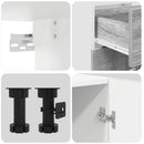 vidaXL Konyhaszekrény garnitúra fiókkal Lyon 4 pcs Szürke sonoma