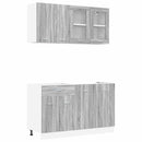 vidaXL Konyhai Egység Lyon 4 pcs Szürke Sonoma Szerelt Fa