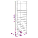 vidaXL Kiállító Doboz tárolóval Barna 21 x 4,5 x 59 cm Faanyag