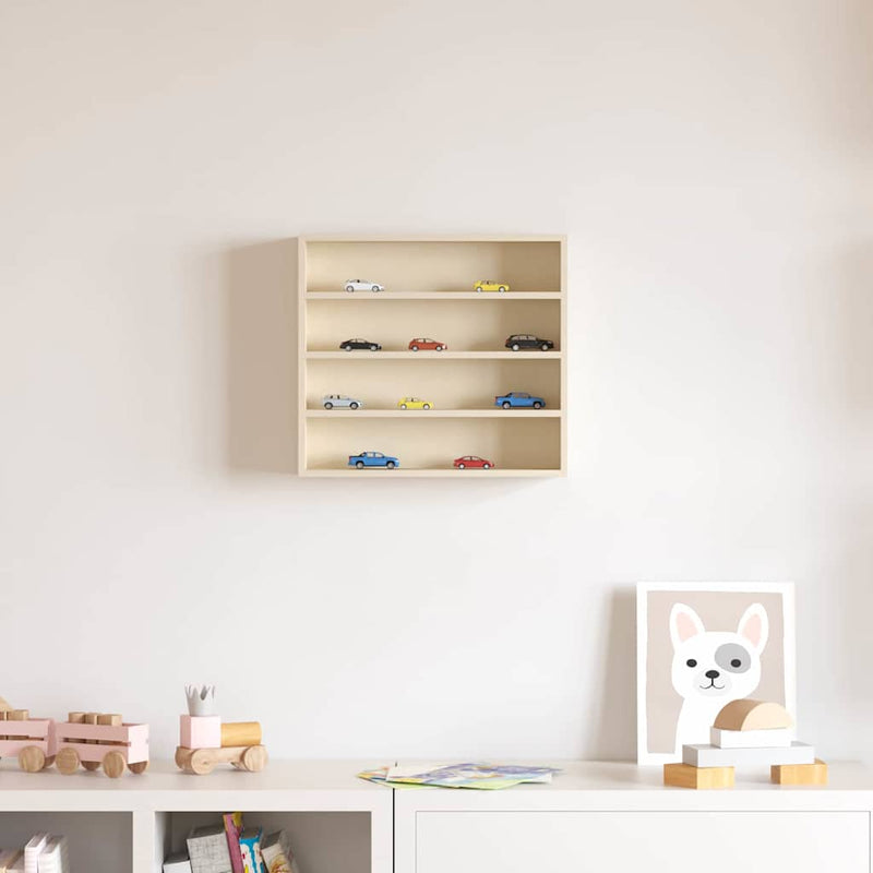 vidaXL Fa gyűjtő kiállítótok Barna 40 x 8,5 x 37 cm Furnér