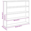 vidaXL Fa gyűjtő kiállítótok Barna 40 x 8,5 x 37 cm Furnér