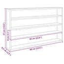 vidaXL Fa gyűjtő kiállítótok Barna 60 x 8,5 x 37 cm Furnér