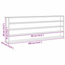 vidaXL Fa gyűjtő kiállítótok Barna 100 x 8,5 x 36 cm Furnér