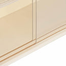 vidaXL Fa gyűjtő kiállítótok polcokkal Barna 40 x 8,5 x 54 cm Furnér