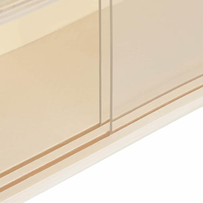 vidaXL Fa gyűjtő kiállítótok polcokkal Barna 40 x 8,5 x 54 cm Furnér