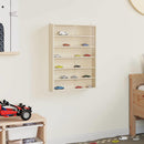 vidaXL Fa gyűjtő kiállítótok polcokkal Barna 40 x 8,5 x 54 cm Furnér