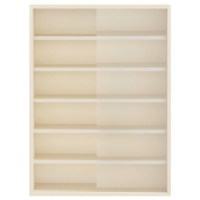 vidaXL Fa gyűjtő kiállítótok polcokkal Barna 40 x 8,5 x 54 cm Furnér