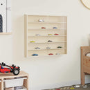 vidaXL Fa gyűjtő kiállítótok polcokkal Barna 60 x 8,5 x 54 cm Furnér