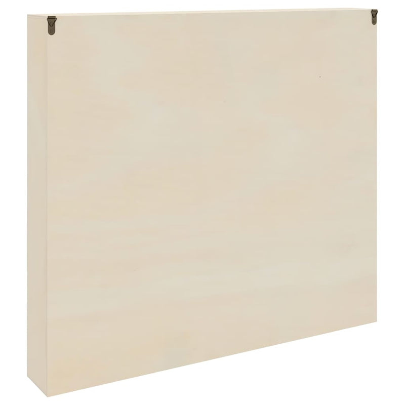 vidaXL Fa gyűjtő kiállítótok polcokkal Barna 60 x 8,5 x 54 cm Furnér