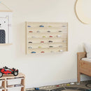 vidaXL Fa gyűjtő kiállítótok polcokkal Barna 80 x 8,5 x 54 cm Furnér