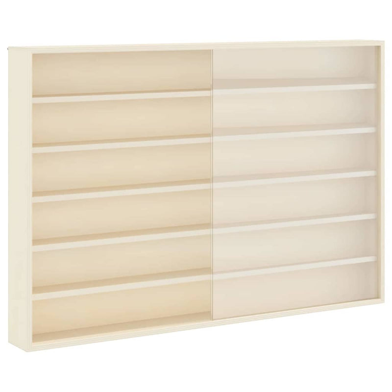 vidaXL Fa gyűjtő kiállítótok polcokkal Barna 80 x 8,5 x 54 cm Furnér
