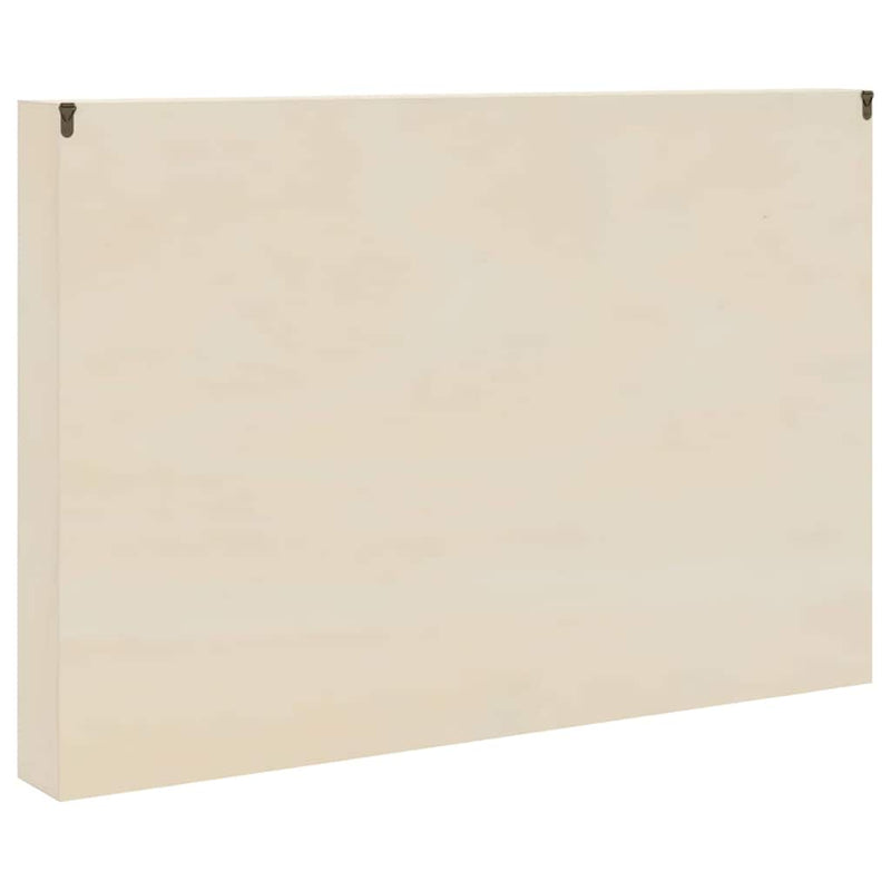 vidaXL Fa gyűjtő kiállítótok polcokkal Barna 80 x 8,5 x 54 cm Furnér