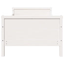 vidaXL Ágykeret fejtámlával Fehér 80 x 200 cm Faanyag