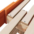 vidaXL Ágykeret fejtámlával Faggyú barna 80 x 200 cm Faanyag