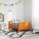 vidaXL Ágykeret fejtámlával Faggyú barna 80 x 200 cm Faanyag