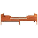 vidaXL Ágykeret fejtámlával Faggyú barna 80 x 200 cm Faanyag