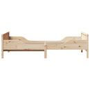 vidaXL Ágykeret fejtámlával Barna 80 x 200 cm Faanyag