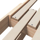 vidaXL Ágykeret fejtámlával Barna 80 x 200 cm Faanyag