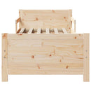 vidaXL Ágykeret fejtámlával Barna 80 x 200 cm Faanyag