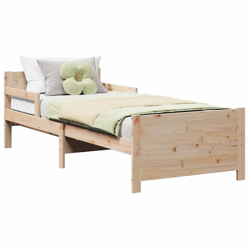 vidaXL Bővíthető Ágykeret Gyerekeknek Other Barna 80 x 130 / 165 / 200 cm