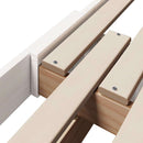 vidaXL Ágykeret fejtámlával Fehér 80 x 200 cm Faanyag