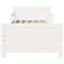 vidaXL Ágykeret fejtámlával Fehér 80 x 200 cm Faanyag