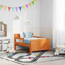 vidaXL Ágykeret fejtámlával Faggyú barna 80 x 200 cm Faanyag