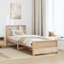 vidaXL Ágykeret fejtámlával Barna 80 x 200 cm Faanyag