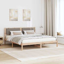 vidaXL Ágykeret fejtámlával Tópszínű 180 x 200 cm Tömör fenyőfa