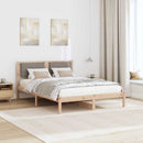 vidaXL Ágykeret fejtámlával Tópszínű 160 x 200 cm Tömör fenyőfa