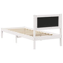 vidaXL Ágykeret fejtámlával Világosszürke 80 x 200 cm Tömör fenyőfa