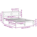 vidaXL Ágykeret fejtámlával Világosszürke 150 x 200 cm Tömör fenyőfa