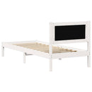 vidaXL Ágykeret fejtámlával Világosszürke 90 x 200 cm Tömör fenyőfa