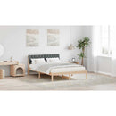 vidaXL Ágykeret barna és sötétszürke 160 x 200 cm Tömör fenyőfa