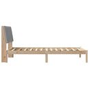 vidaXL Ágykeret fejtámlával Barna 100 x 200 cm Tömör fenyőfa