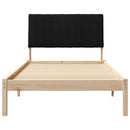 vidaXL Ágykeret fejtámlával Barna 100 x 200 cm Tömör fenyőfa