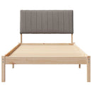 vidaXL Ágykeret fejtámlával Barna 100 x 200 cm Tömör fenyőfa