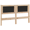 vidaXL Fejtámla Barna Tömör fenyőfa