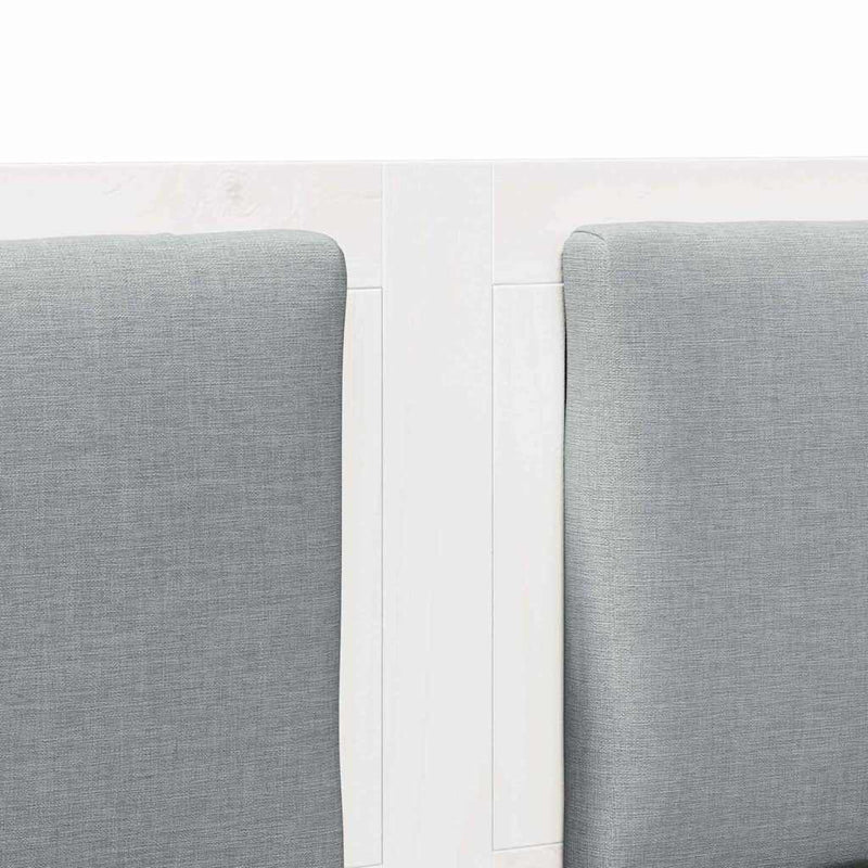 vidaXL Fejtámla Egyéb Fehér 135 cm Tömör fenyőfa