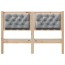 vidaXL Fejtámla Egyéb Barna és világosszürke 135 cm Tömör fenyőfa