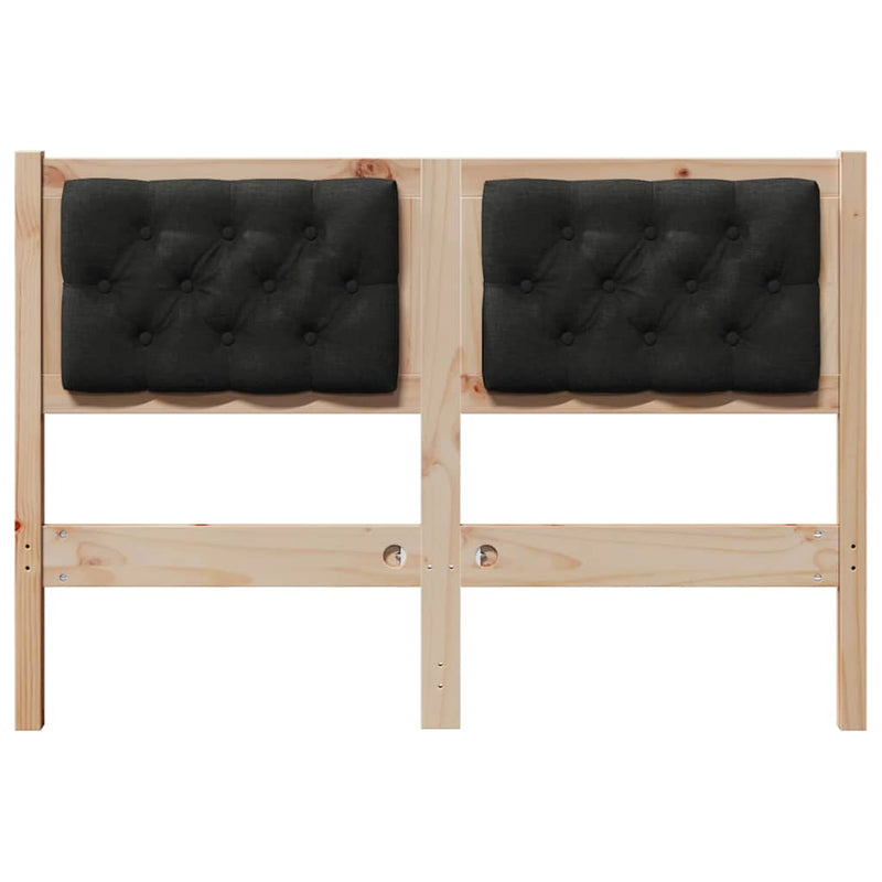 vidaXL Fejtámla Egyéb Barna és fekete 135 cm Tömör fenyőfa