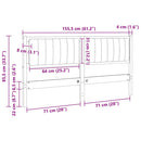 vidaXL Kárpitozott fejtámla fejtámlával Barna 150 cm Tömör fenyőfa