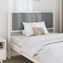 vidaXL Kárpitozott fejtámla fejtámlával Fehér 100 cm Tömör fenyőfa