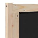 vidaXL Kárpitozott fejtámla fejtámlával Barna 80 cm Tömör fenyőfa